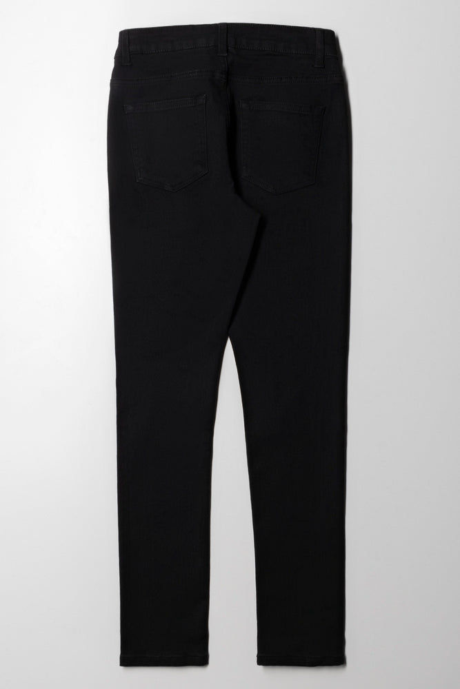 Pink Angel Skinny Denim Black (2)