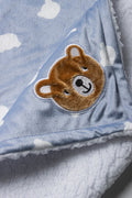 Bear Sherpa Blanket Blue (1)