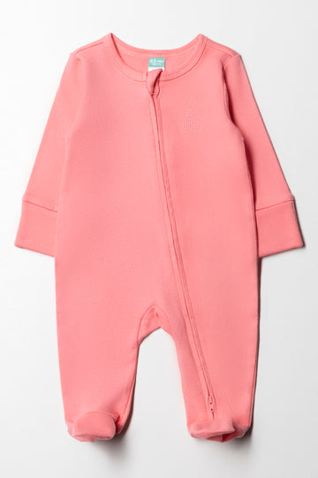 Interlock Babygrow Plain Zip Thru