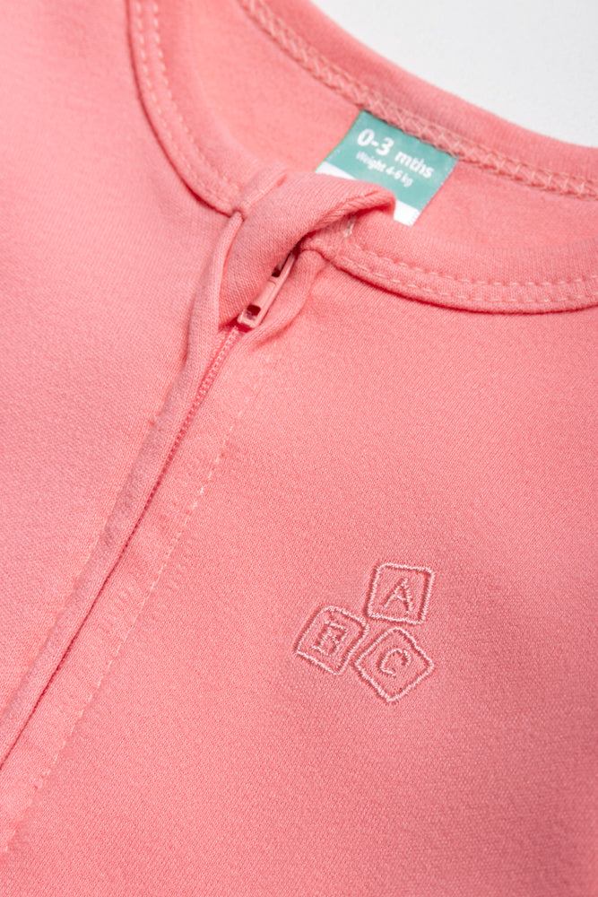 Interlock Babygrow Plain Zip Thru (1)