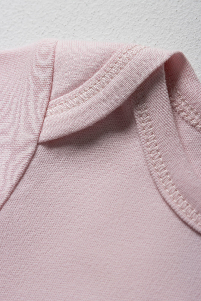 Short Sleeve Girl Body Vest Pink (1)