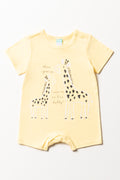 Giraffe Romper Yellow