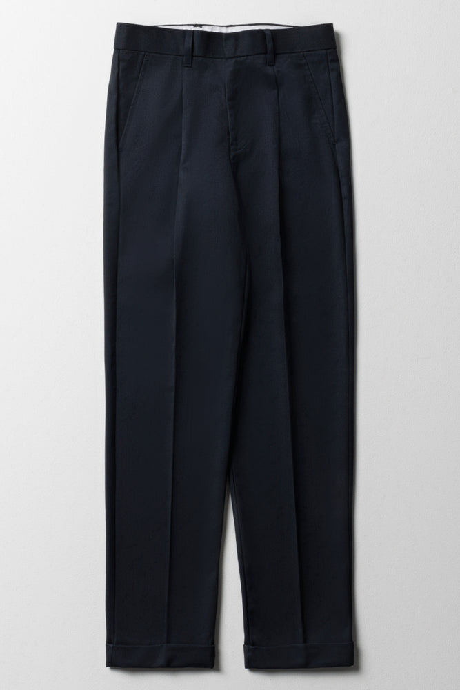 Boys School Turn Up Pants Navy