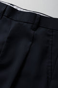 Boys School Turn Up Pants Navy (1)
