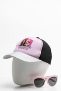 Barbie Peak Cap & Sunglasses Set Pink