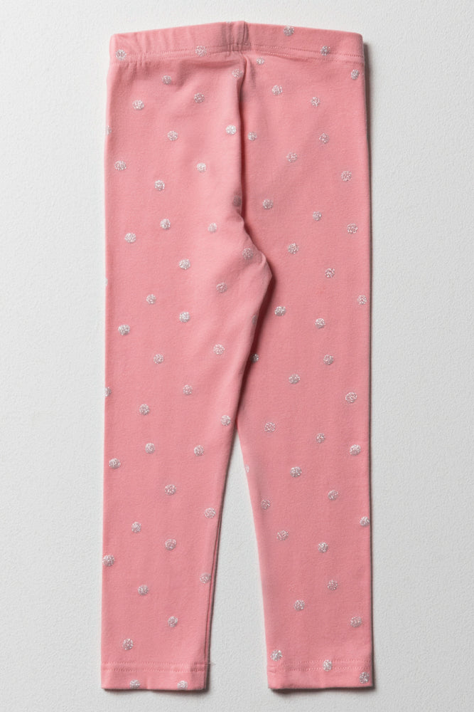 Glitter Leggings Bright Pink (5)