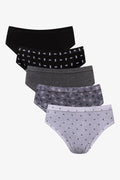 5 Pack Briefs Black