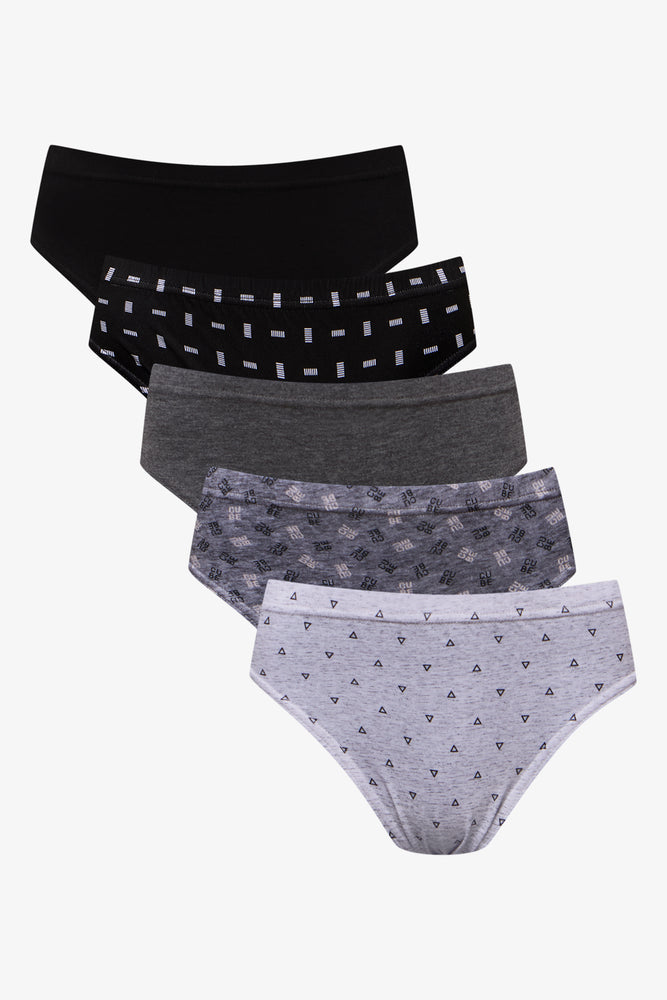 5 Pack Briefs Black