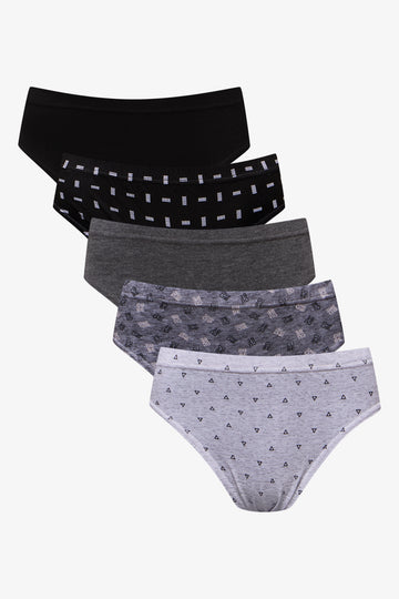 5 Pack Briefs Black