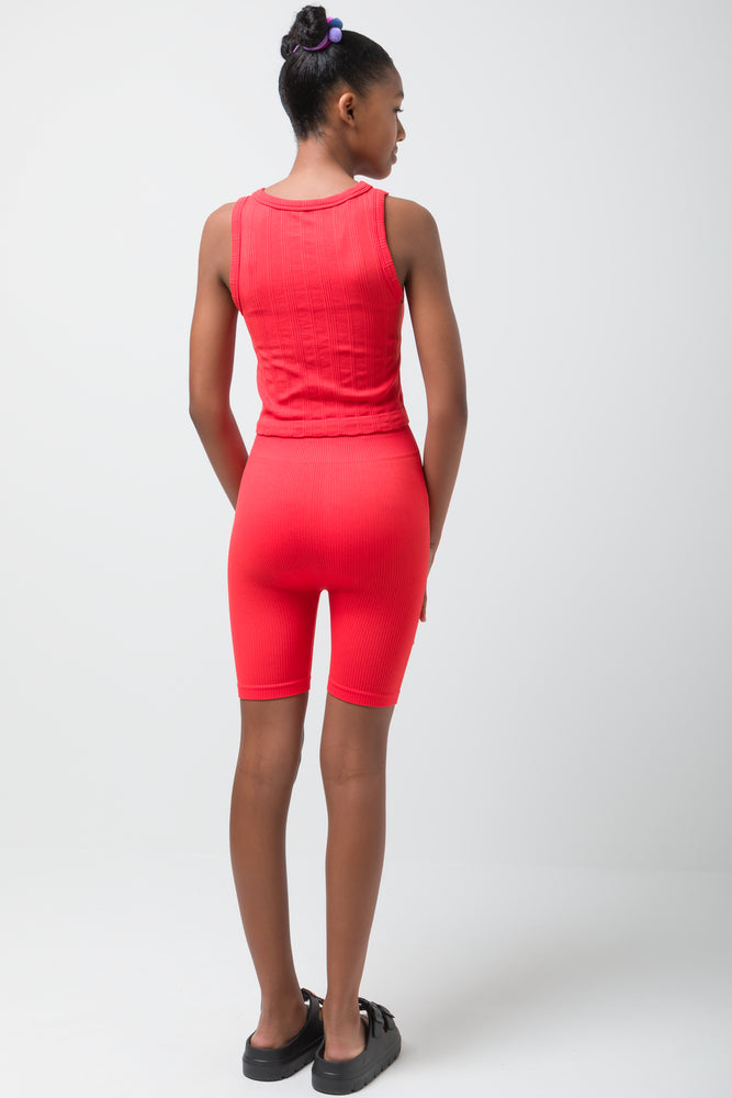Seamfree Vest Fiesta Red (2)
