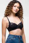 Padded Wire Free Bra Black (2)