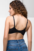 Padded Wire Free Bra Black (3)