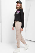 Boxy Long Sleeve Top Black (1)