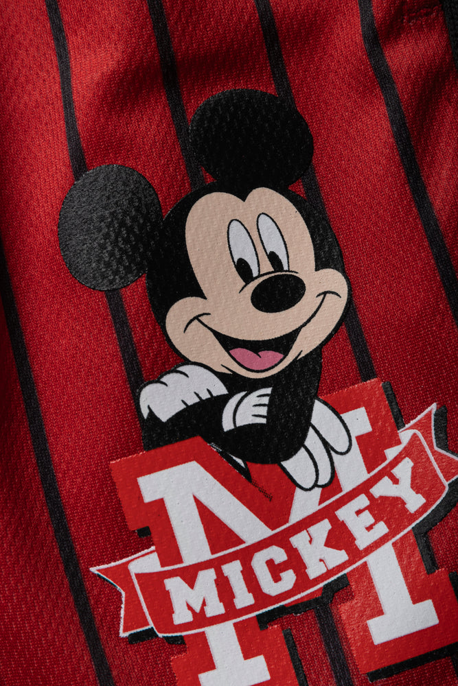 Mickey Mouse Mesh Shorts Red (1)