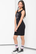 Smiley Seamless Bodycon Dress Black (1)