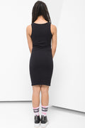 Smiley Seamless Bodycon Dress Black (2)