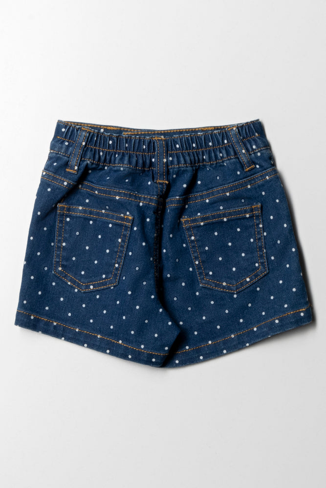 Sequin Mermaid Tail Denim Shorts Blue (2)