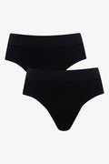 2 Pack Period Panty Bikini Black (1)