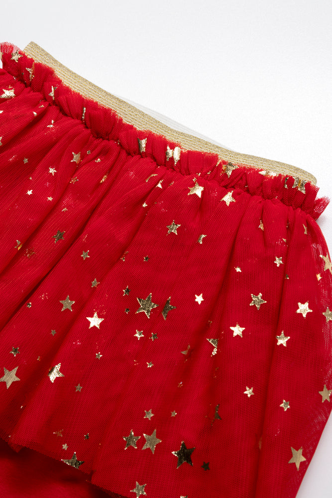 Tutu With Leggings Set Red (2)