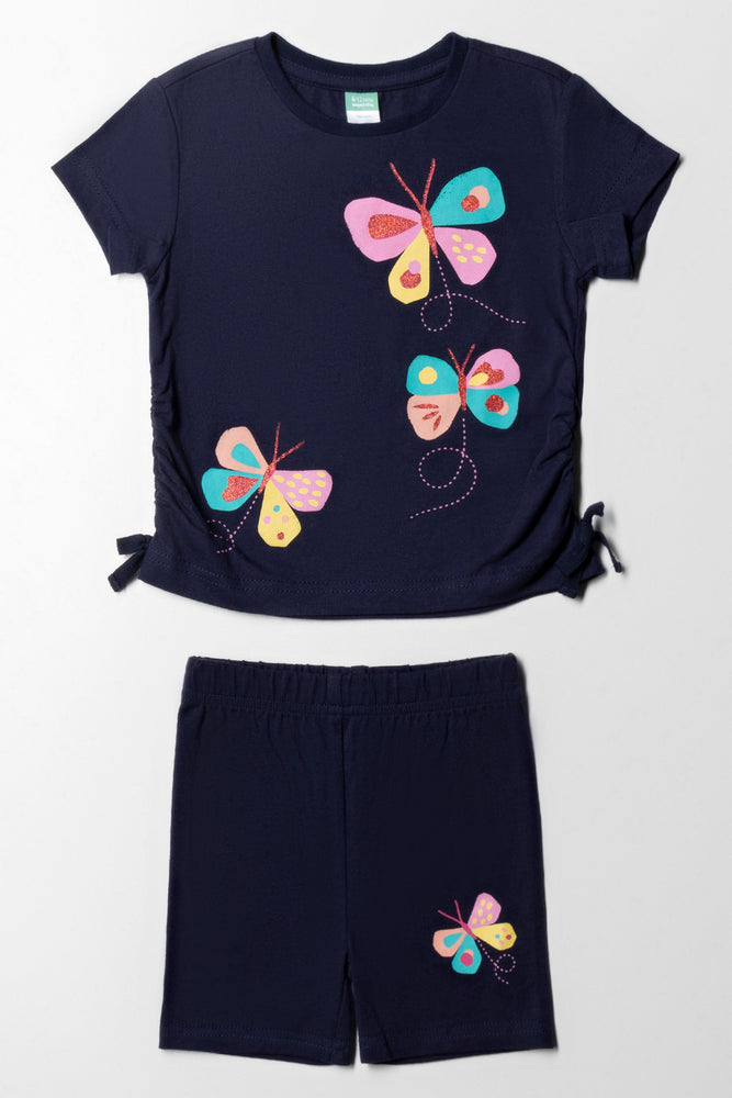 Cycle Shorts Set Navy
