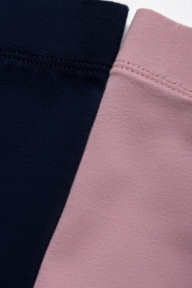 2 Pack Cycle Shorts Navy And Pink