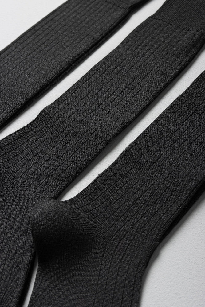 3 Pack Long Socks Grey (1)