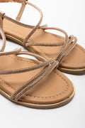 Diamante Strappy Sandal Metallic (2)