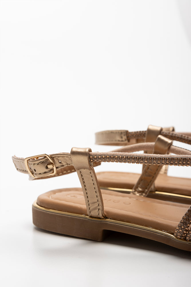 Diamante Strappy Sandal Metallic (3)