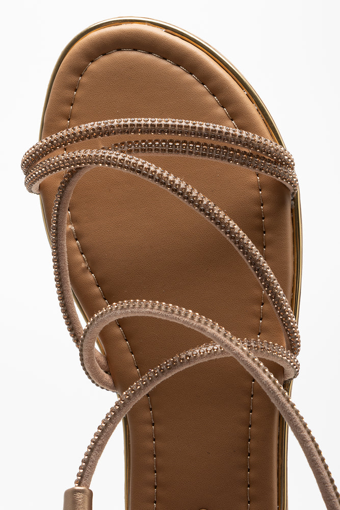 Diamante Strappy Sandal Metallic (4)