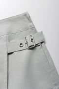 Side Buckle Skorts Light Grey (1)