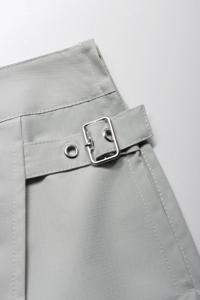 Side Buckle Skorts Light Grey (1)