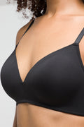 2 Pack Smooth Padded Wire Free Bras Black (4)