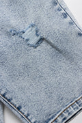 Denim Shorts Rip And Repaired Faded (2)