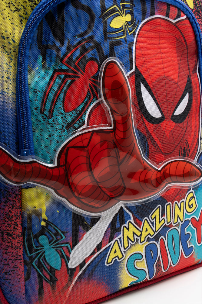Spider-Man Double Zip Backpack Red (4)