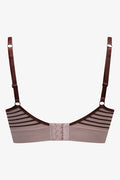 Stripe Seam-Free Bralette Brown (1)