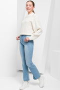 Flare Denim Jeans Light Blue (1)