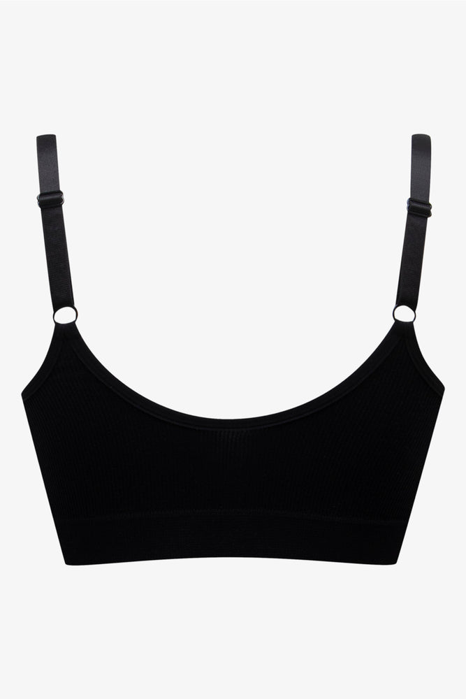 Seam-Free Front Fastener Bra Black (1)