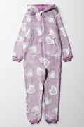 Heart Onesie Purple