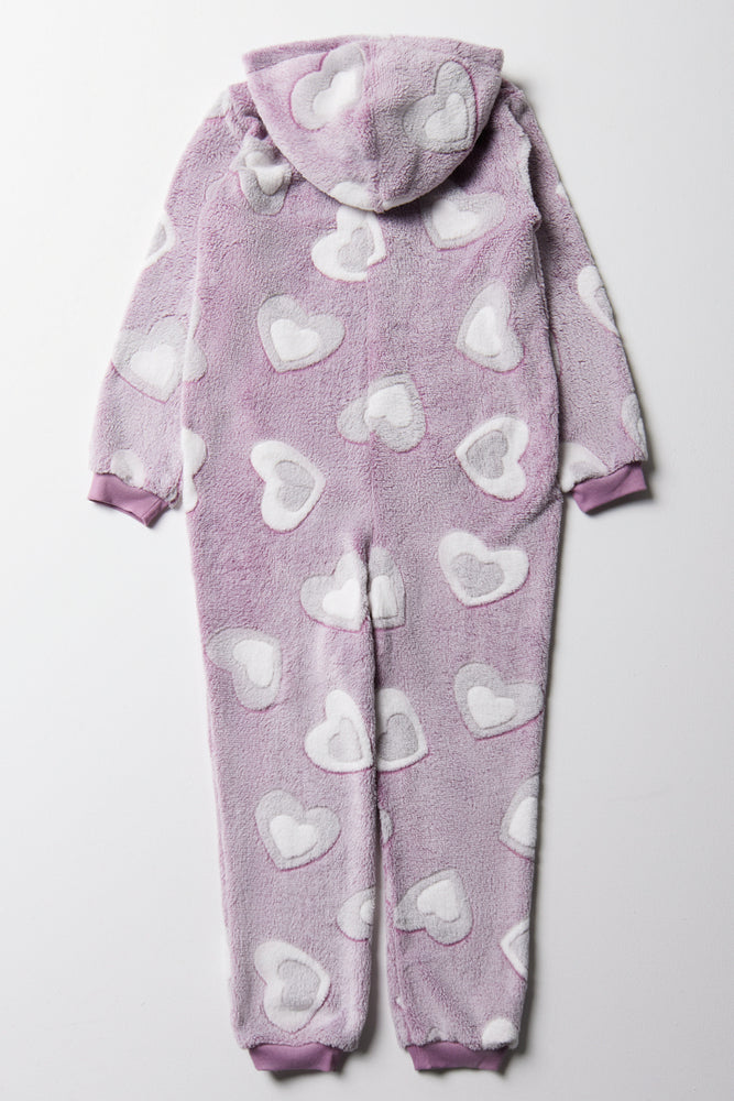 Heart Onesie Purple (2)
