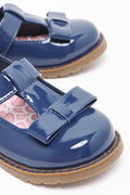 Heart Buckle Shoes Navy (2)