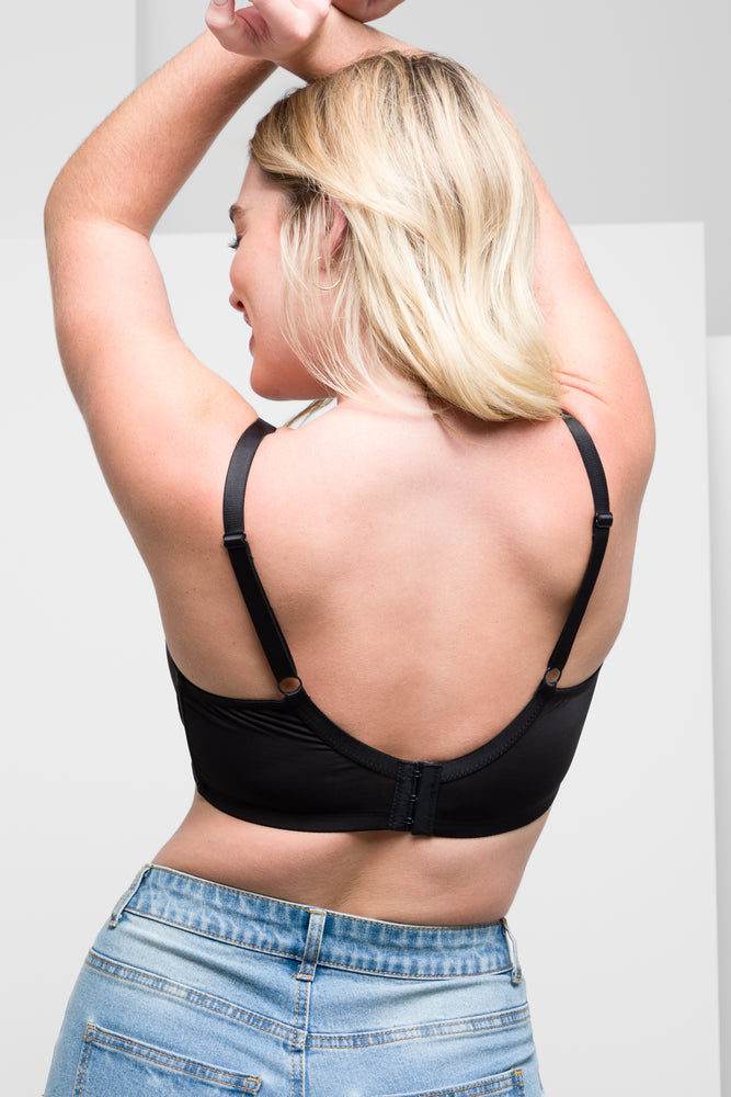 Plus Size T-Shirt Bra Black (2)