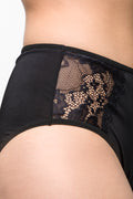Lace Trim Brief Black (3)