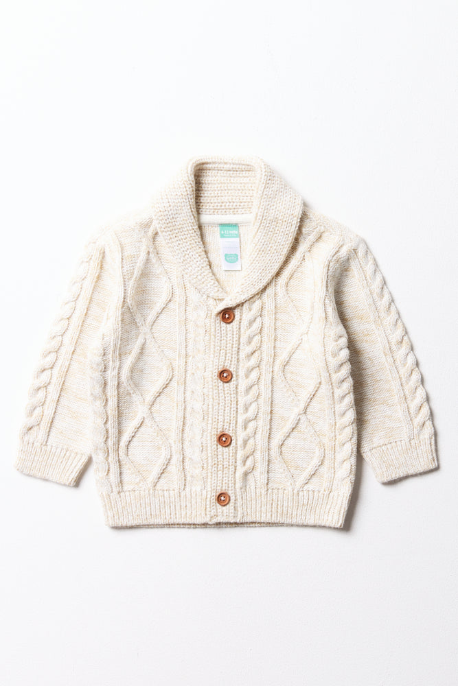 Button Through Cardigan Natural
