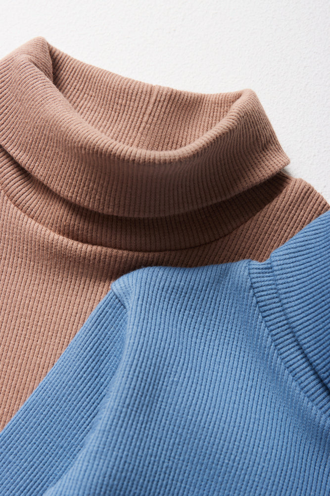 2PKT POLO TEE TAUPE BLUE (1)