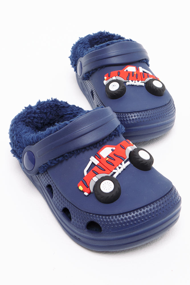 Truck Fur Clog Navy