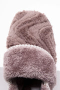 Plush Fur Closed Slipper Natural (4)
