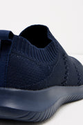 Knitted Trainer Navy (3)