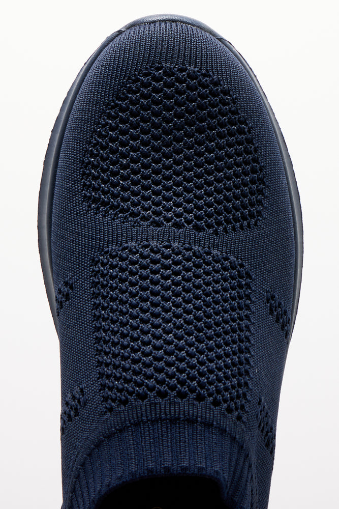 Knitted Trainer Navy (4)