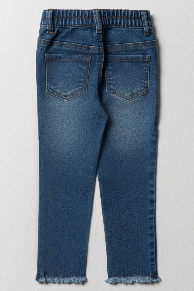 Hearts Skinny Denim Jeans Blue (4)