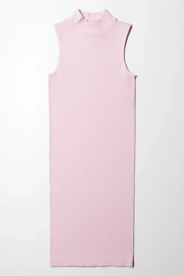 Turtle Neck Sleeveless Dress Sweet Lilac